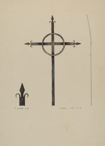 Cross by Kurt Melzer, index of american design, 1936