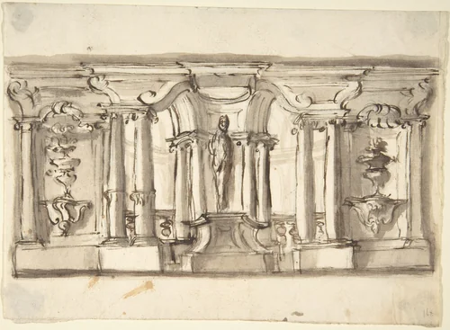 Design for Garden Architecture by anonymous, drawing, 1700-1780