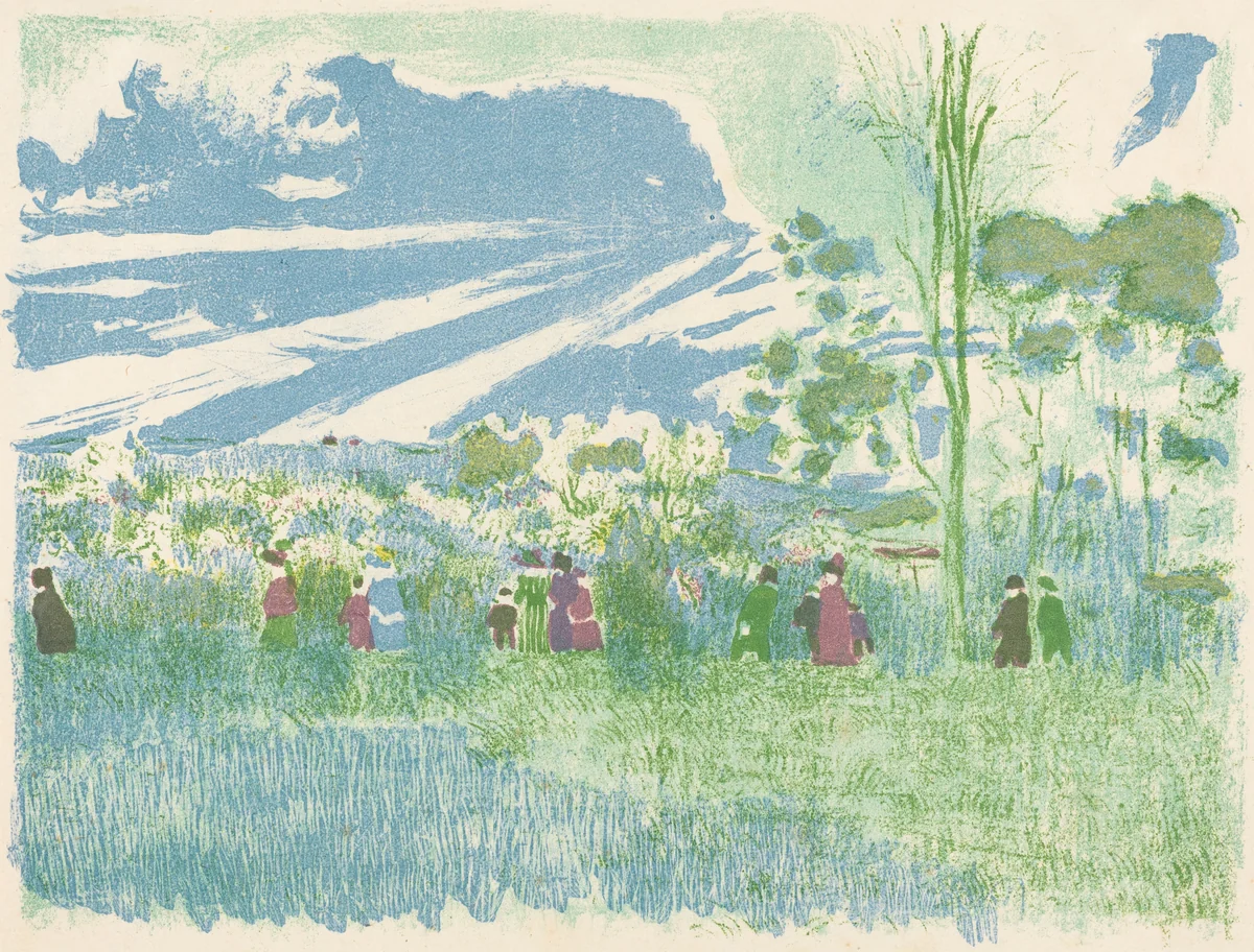 Across Country (A travers champs) by Ambroise Vollard; Edouard Vuillard, print, 1897-1899