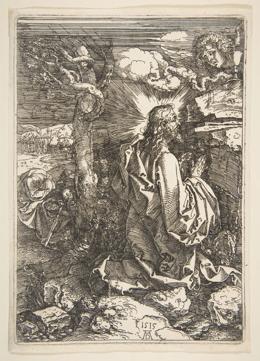 Agony in the Garden by Albrecht Dürer, print, 1515