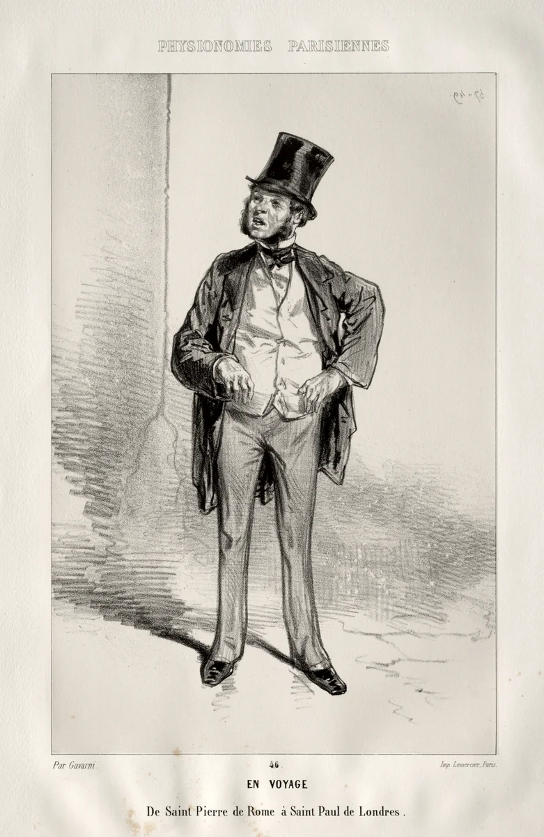 En Voyage by Paul Gavarni, print, 1853-1863