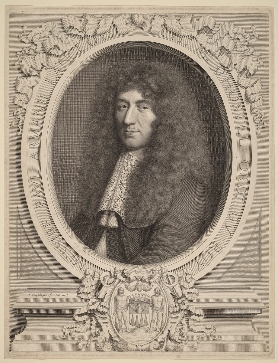 Langlois de Blancfort by Peter Ludwig van Schuppen, print, 1675