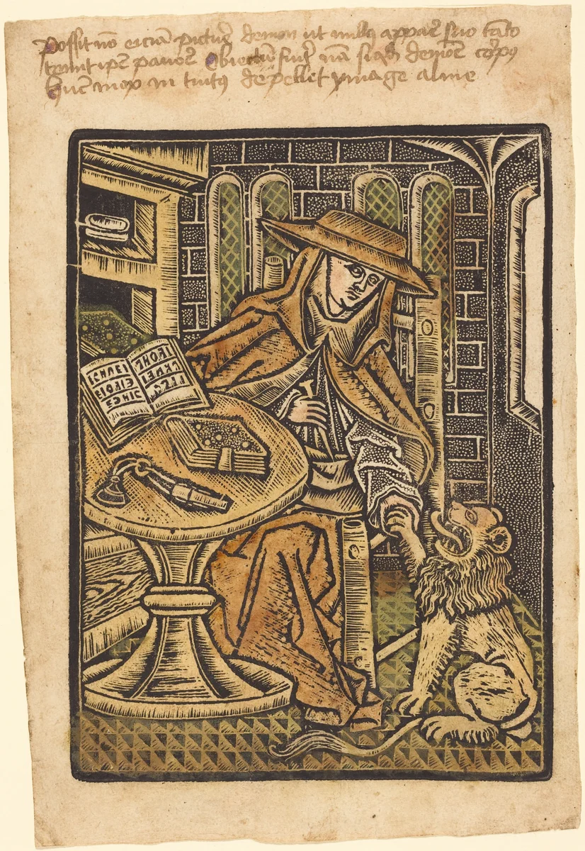 Saint Jerome by Master of the Aachen Madonna, portfolio, 1470