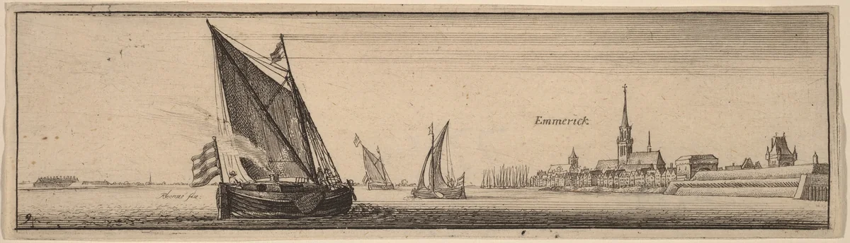 Emmerich by Wenceslaus Hollar, print, 1632-1635