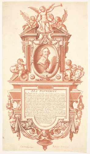 Epitaph and Portrait of Jacques Callot by Abraham Bosse, print, 1635-1636