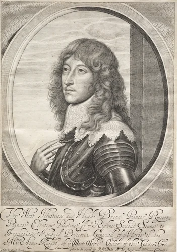 Prince Rupert by William Faithorne, print, 1640-1650
