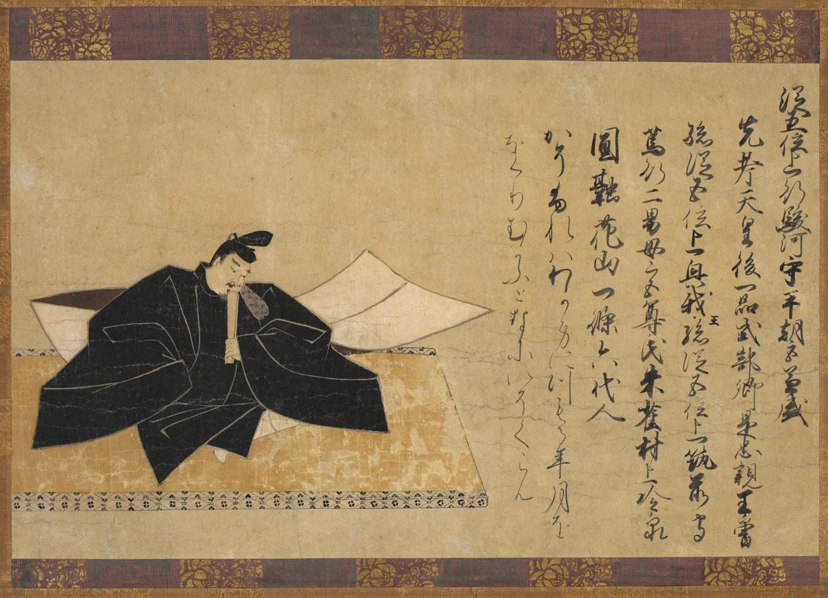 Taira no Kanemori of the Thirty-six Poetic Immortals by Unknown, painting, 1200-1299