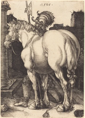 Large Horse by Albrecht Dürer, print, 1505