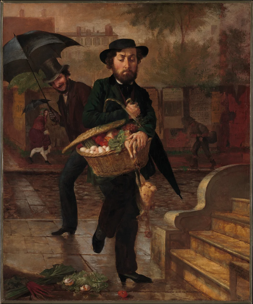 Young Husband: First Marketing by Lilly Martin Spencer, artwork, 1854