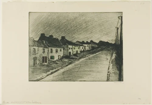 Road Through a Village by Théophile Alexandre Steinlen, print, 1902