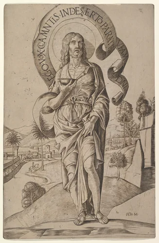 Saint John the Baptist by Girolamo Mocetto, print, 1500-1506