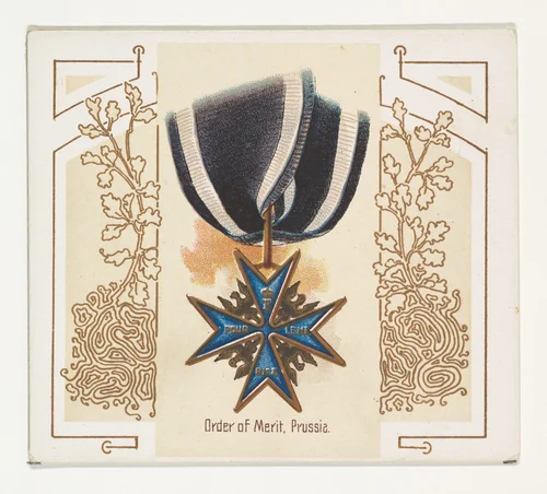 Order of Merit, Prussia, from the World's Decorations series (N44) for Allen & Ginter Cigarettes by Allen & Ginter, print, 1890
