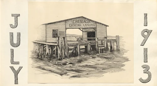 Untitled (page from album titled "July 1913") by Charles Norman Sladen, photograph, 1913