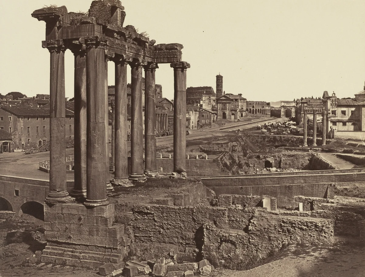 Roman Forum by James Anderson, photograph, 1855