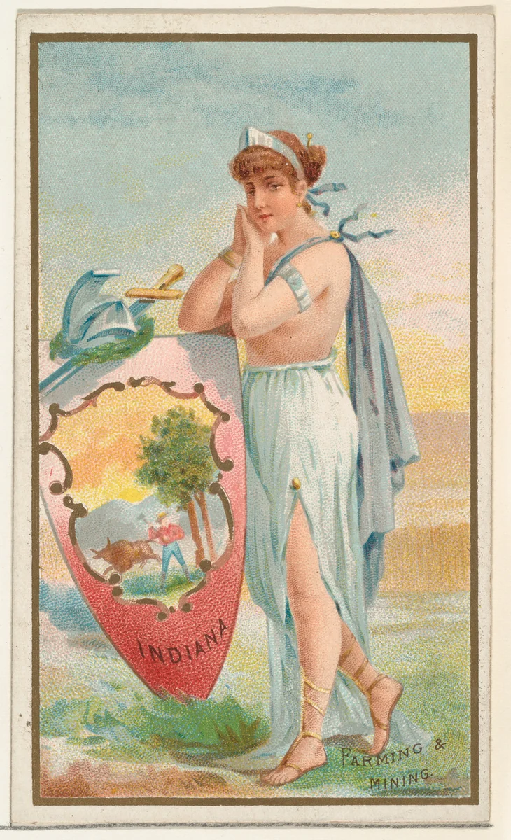Indiana, from the Industries of States series (N117) issued by Duke Sons & Co. to promote Honest Long Cut Tobacco by W. Duke, Sons & Co., print, 1889