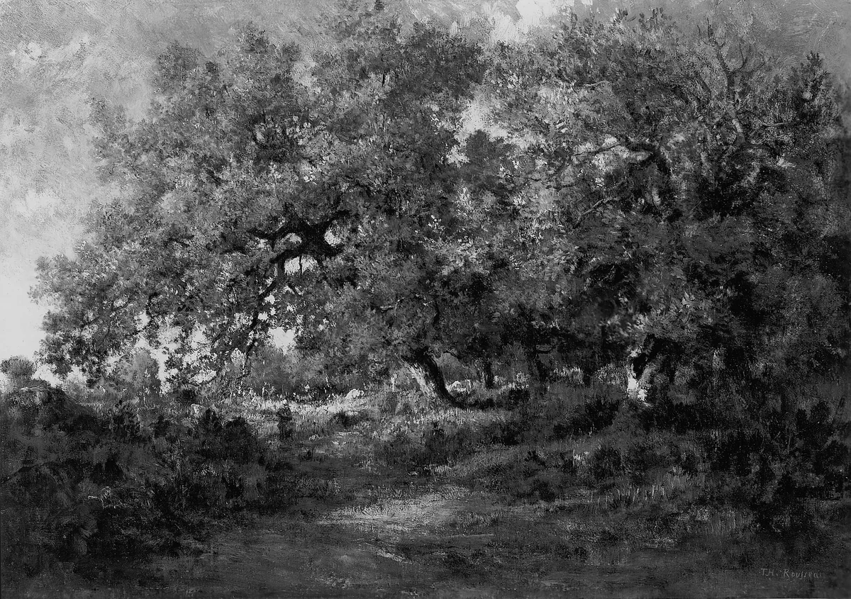 Landscape by Théodore Rousseau, painting, 1855-1865