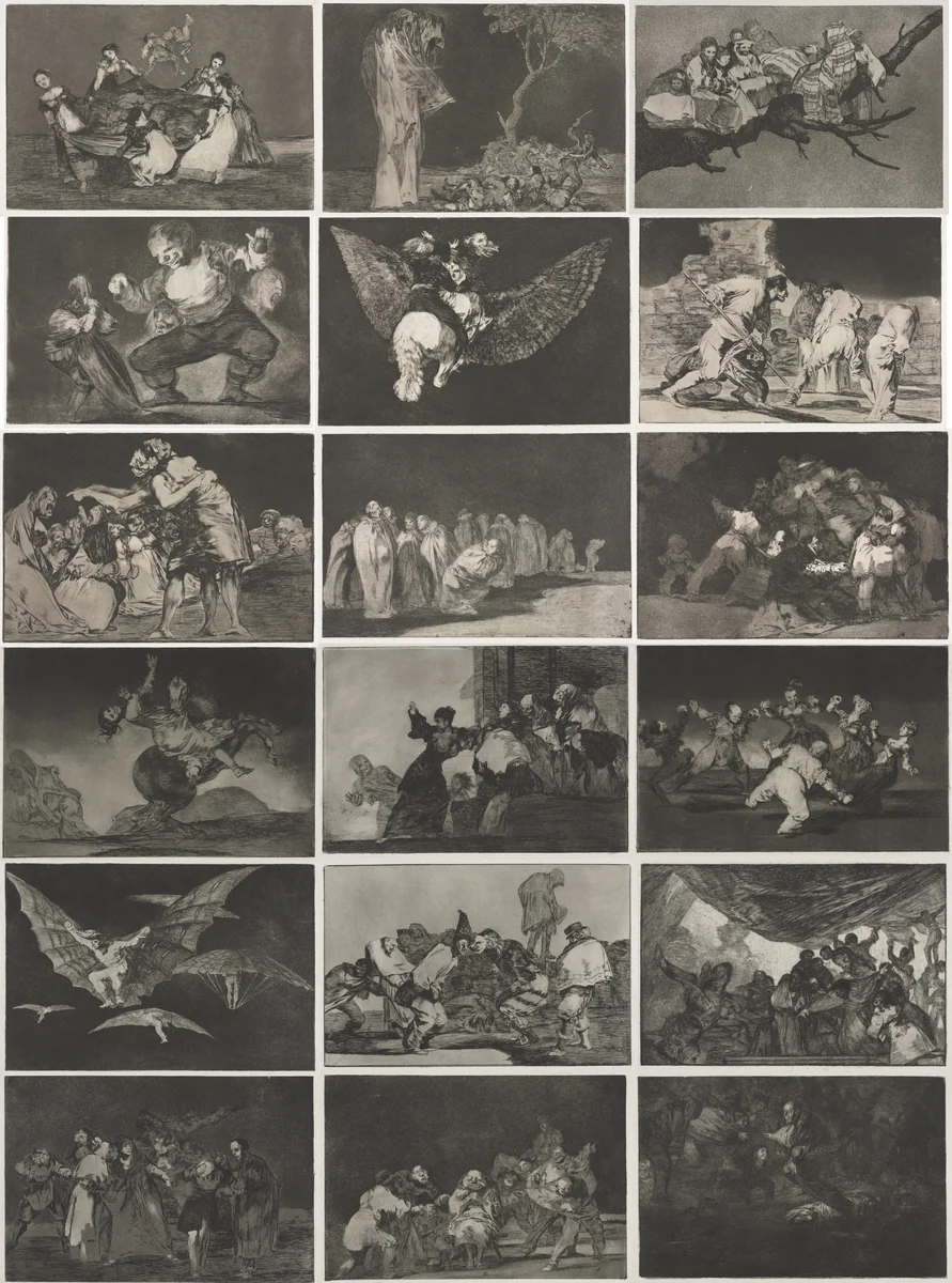 The Proverbs by Francisco de Goya, print, 1864