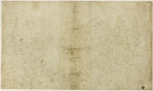Roman Conquest by Girolamo Sellari, drawing, 1521-1556