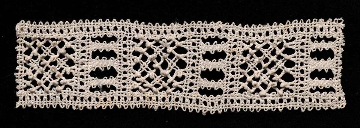 Bobbin Lace Insertion by Unknown, textile, 1540-1560
