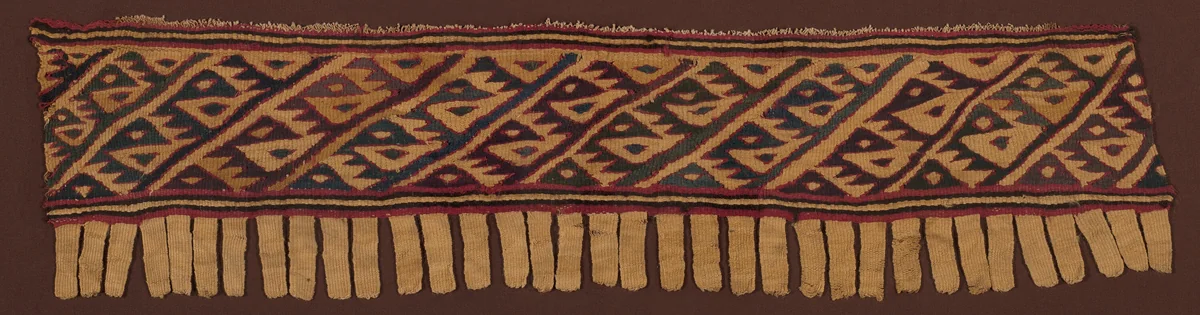Fragment (Border) by Chancay, textile, 1000-1476