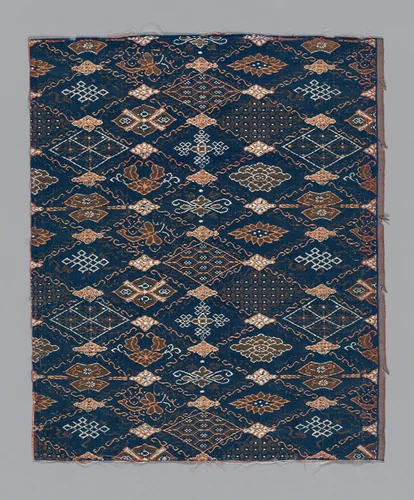 Fragment by China, textile, 1750-1800