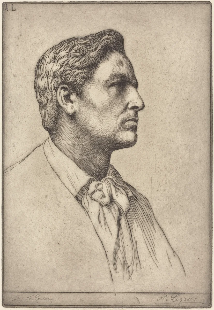 Sir Charles Holroyd by Alphonse Legros, print, 1837-1911