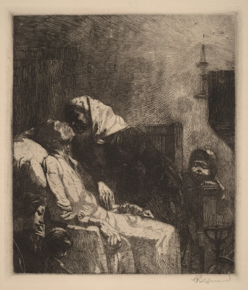 The End (La Fin de Tout) by Albert Besnard, print, 1883