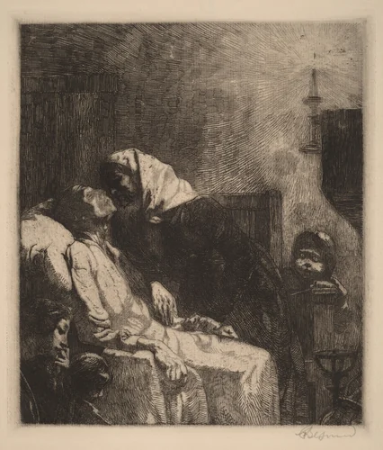 The End (La Fin de Tout) by Albert Besnard, print, 1883