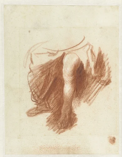 Studie van de benen van een vrouw by Rembrandt van Rijn, drawing, 1628-1629