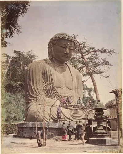 [Buddha Sculpture] by Suzuki Shin'ichi, photograph, 1870-1879