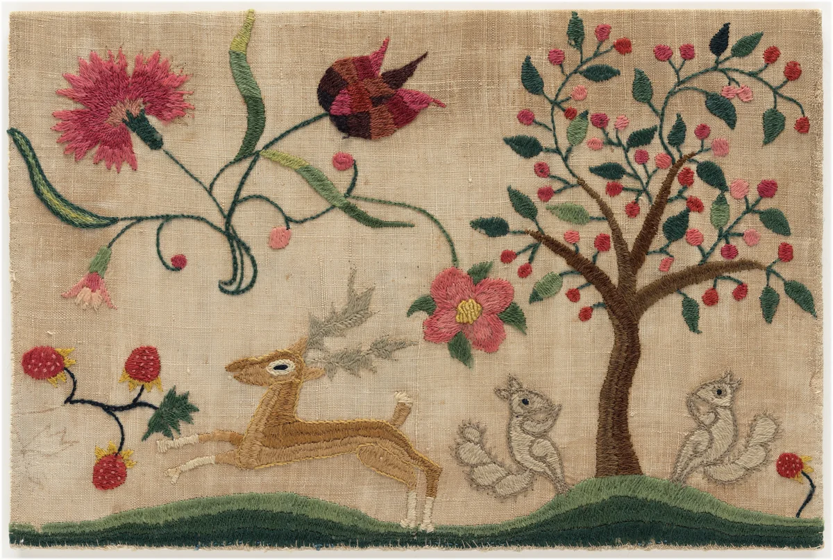 Deer and Squirrels by American 18th Century, decorative art, 1700-1799