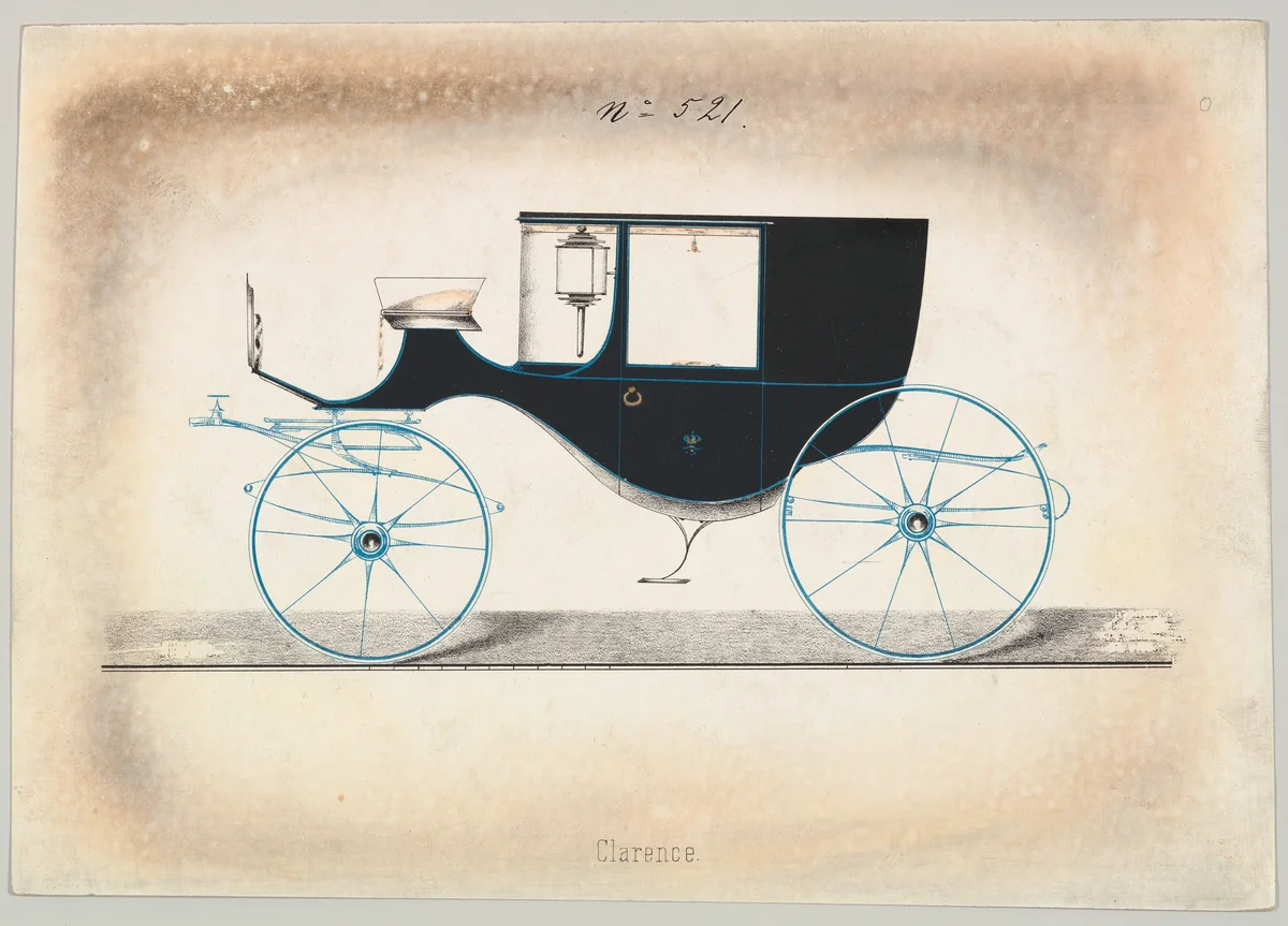 Clarence #521 by Brewster & Co., drawing, 1850-1870
