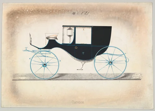 Clarence #521 by Brewster & Co., drawing, 1850-1870
