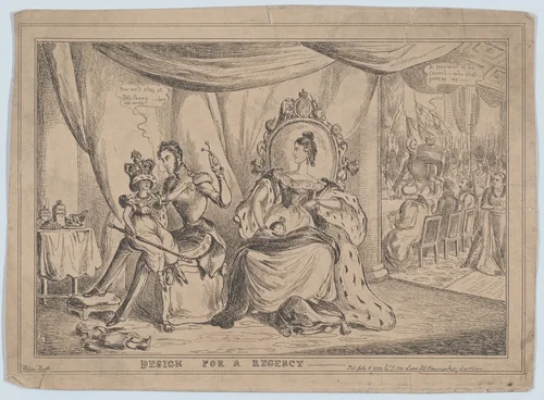 Design for a Regency by William Heath, print, 1830