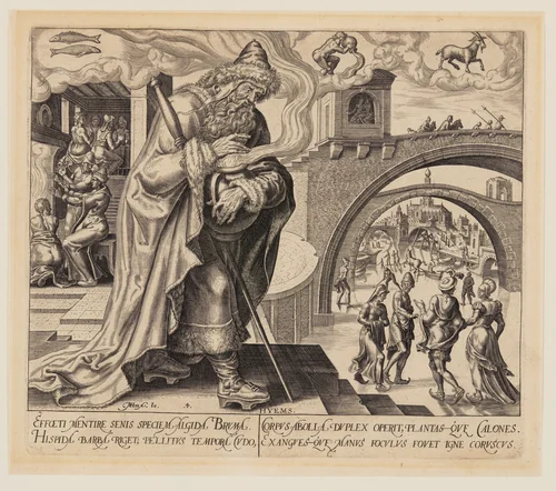 Winter, from The Four Seasons by Philips Galle, print, 1563