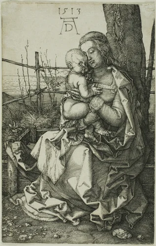 Madonna by the Tree by Albrecht Dürer, print, 1513