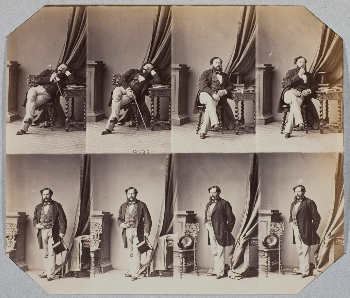 Napoléon Coste by André Adolphe-Eugène Disdéri, photograph, 1859