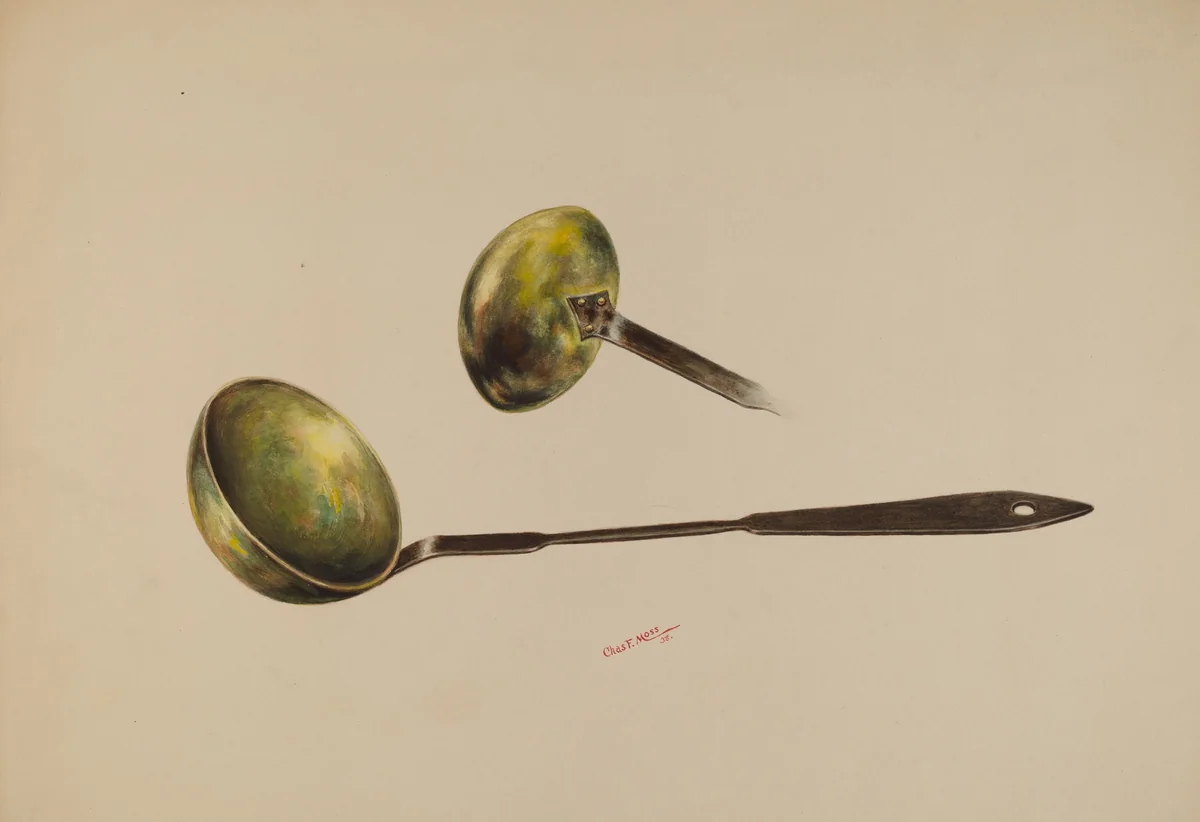 Ladle by Charles Moss, index of american design, 1938