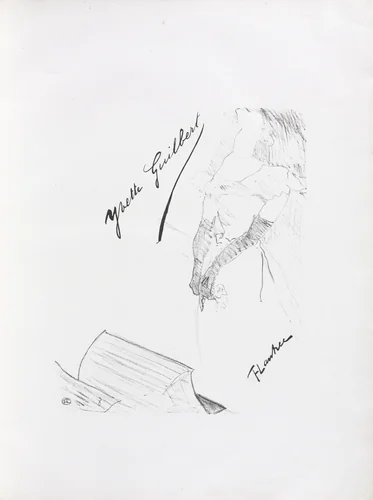 Yvette Guilbert-English Series: Frontispiece by Henri de Toulouse-Lautrec, book, 1898