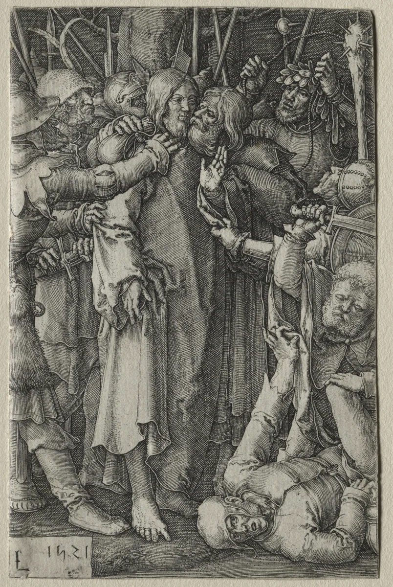 The Passion: The Capture of Jesus by Lucas van Leyden, print, 1521