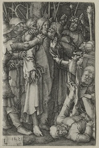 The Passion: The Capture of Jesus by Lucas van Leyden, print, 1521