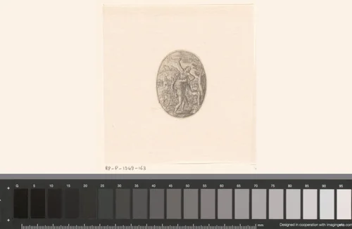 Hercules en Antaeus by Unknown, print, 1573-1580