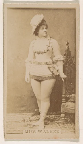 Miss Walker, from the Actresses series (N245) issued by Kinney Brothers to promote Sweet Caporal Cigarettes by Kinney Brothers Tobacco Company, photograph, 1890