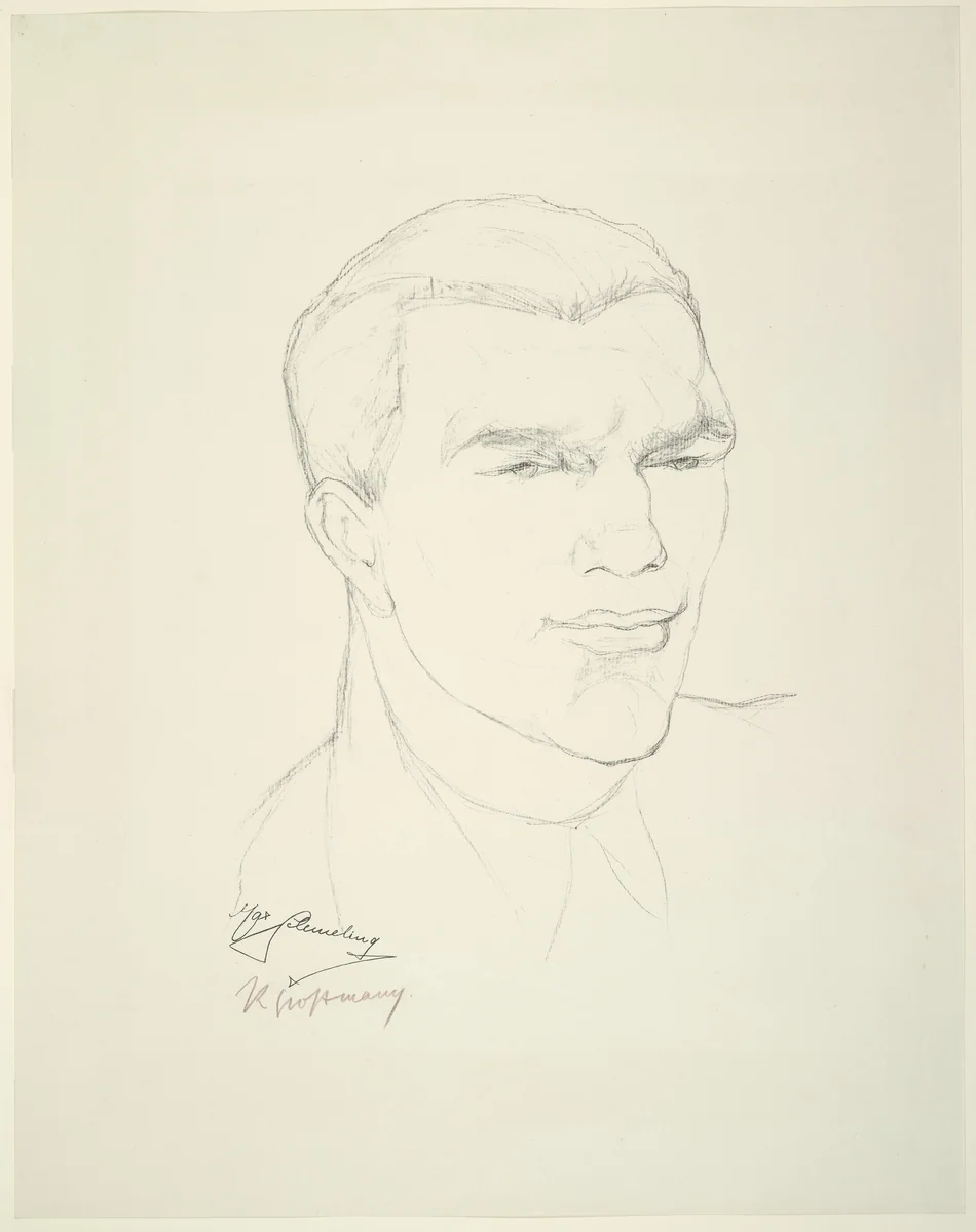 Portrait of Max Schmeling by Rudolf Grossmann, print, 1927