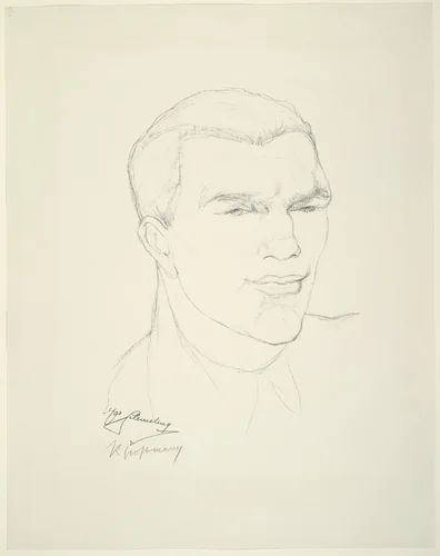 Portrait of Max Schmeling by Rudolf Grossmann, print, 1927