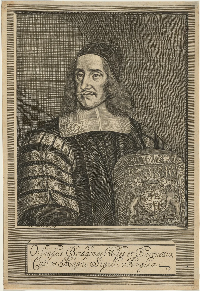 Sir Orlando Bridgeman by William Faithorne, print, 1671