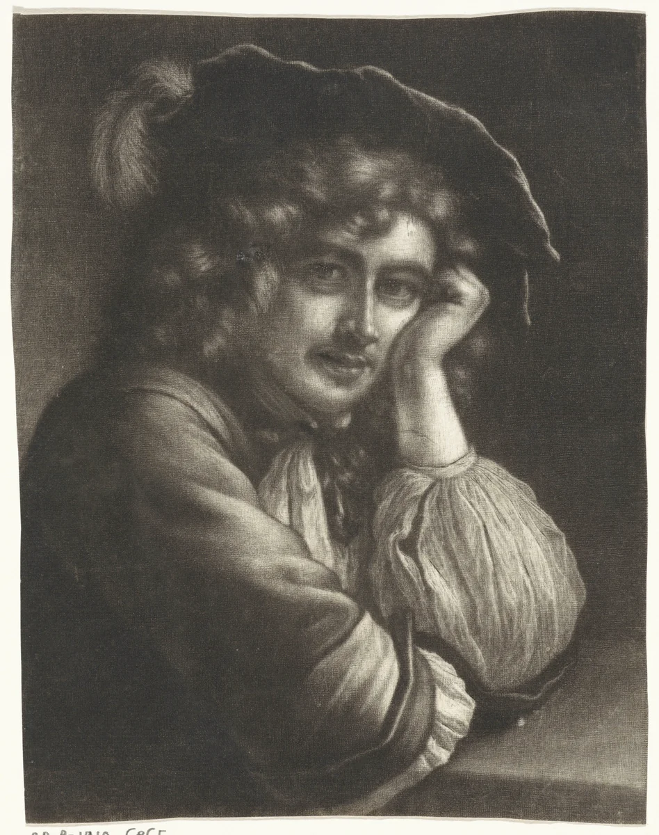 Portret van Prins Ruprecht van de Palts by Wallerant Vaillant, print, 1658-1677