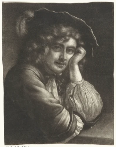 Portret van Prins Ruprecht van de Palts by Wallerant Vaillant, print, 1658-1677