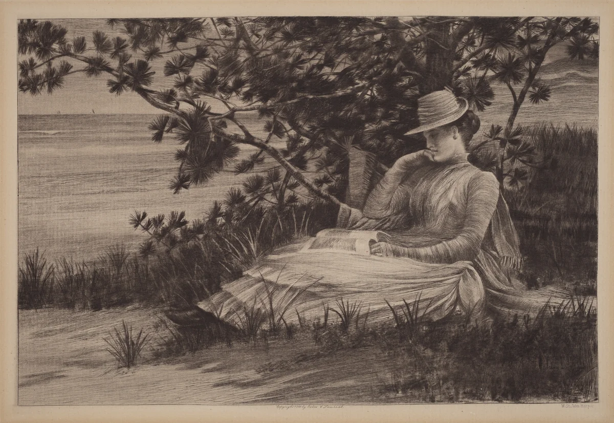 Revery by William Saint John Harper, print, 1888