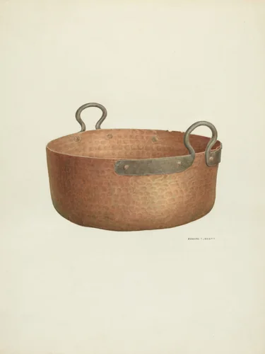 Copper Vat by Edward Jewett, index of american design, 1940